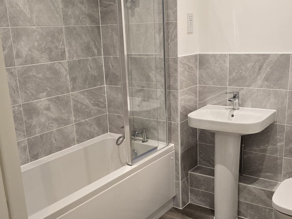 Bathroom after a full clean and descale
