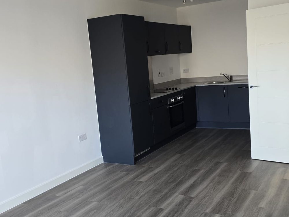 Open plan living area cleaned throughout